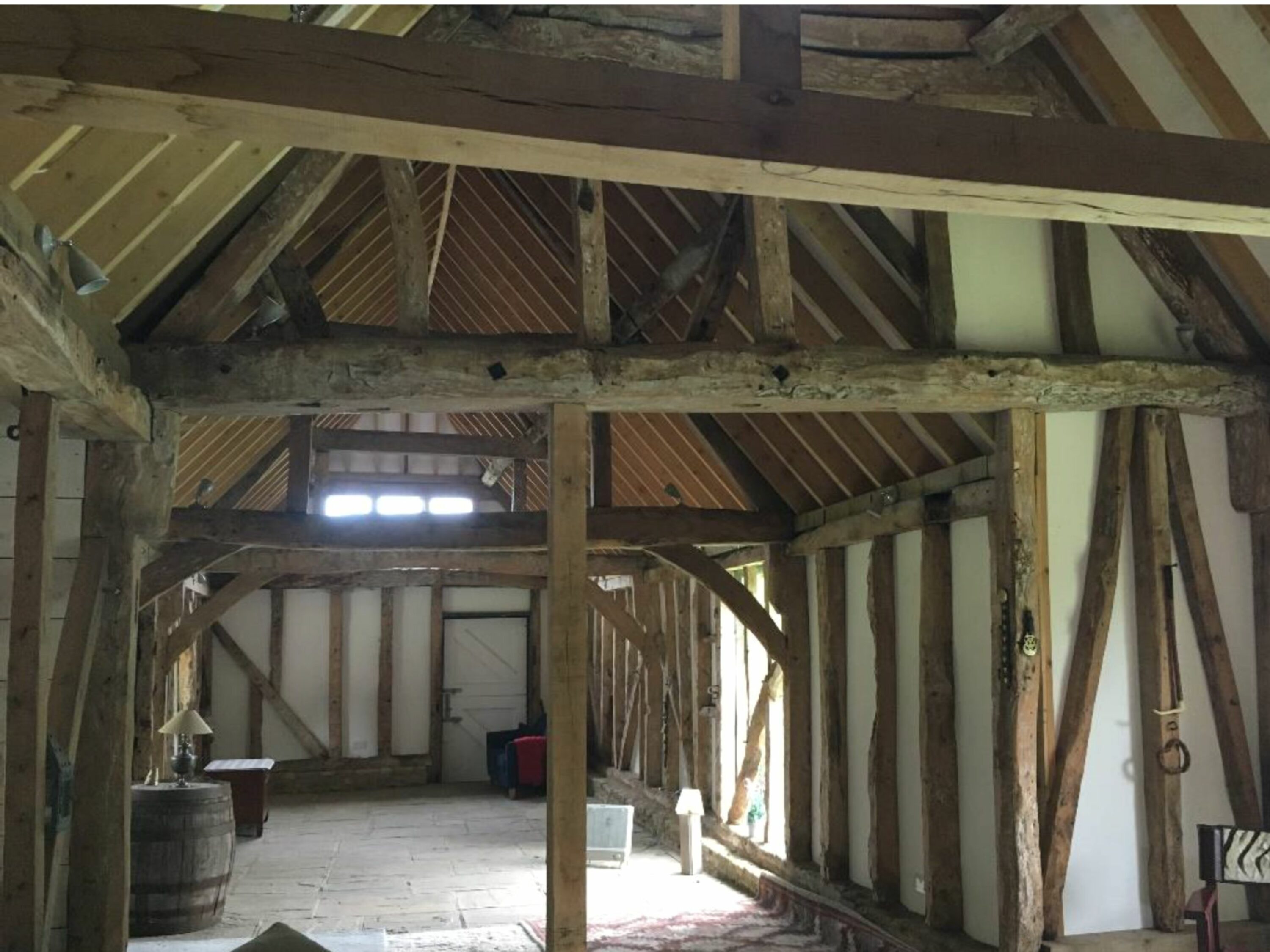 before photo of a renovated barn