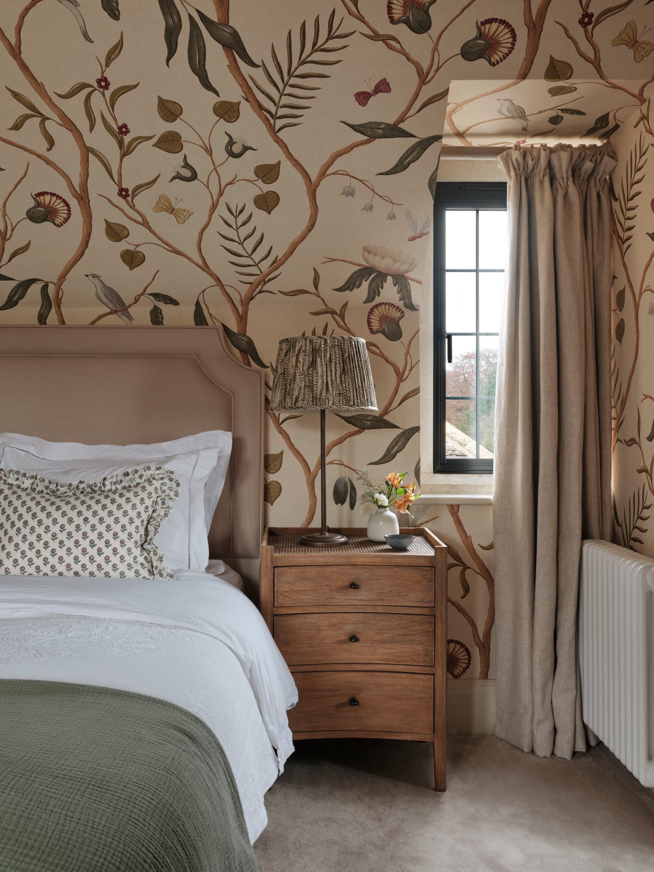 Cotswolds guest bedroom interior design by HollandGreen