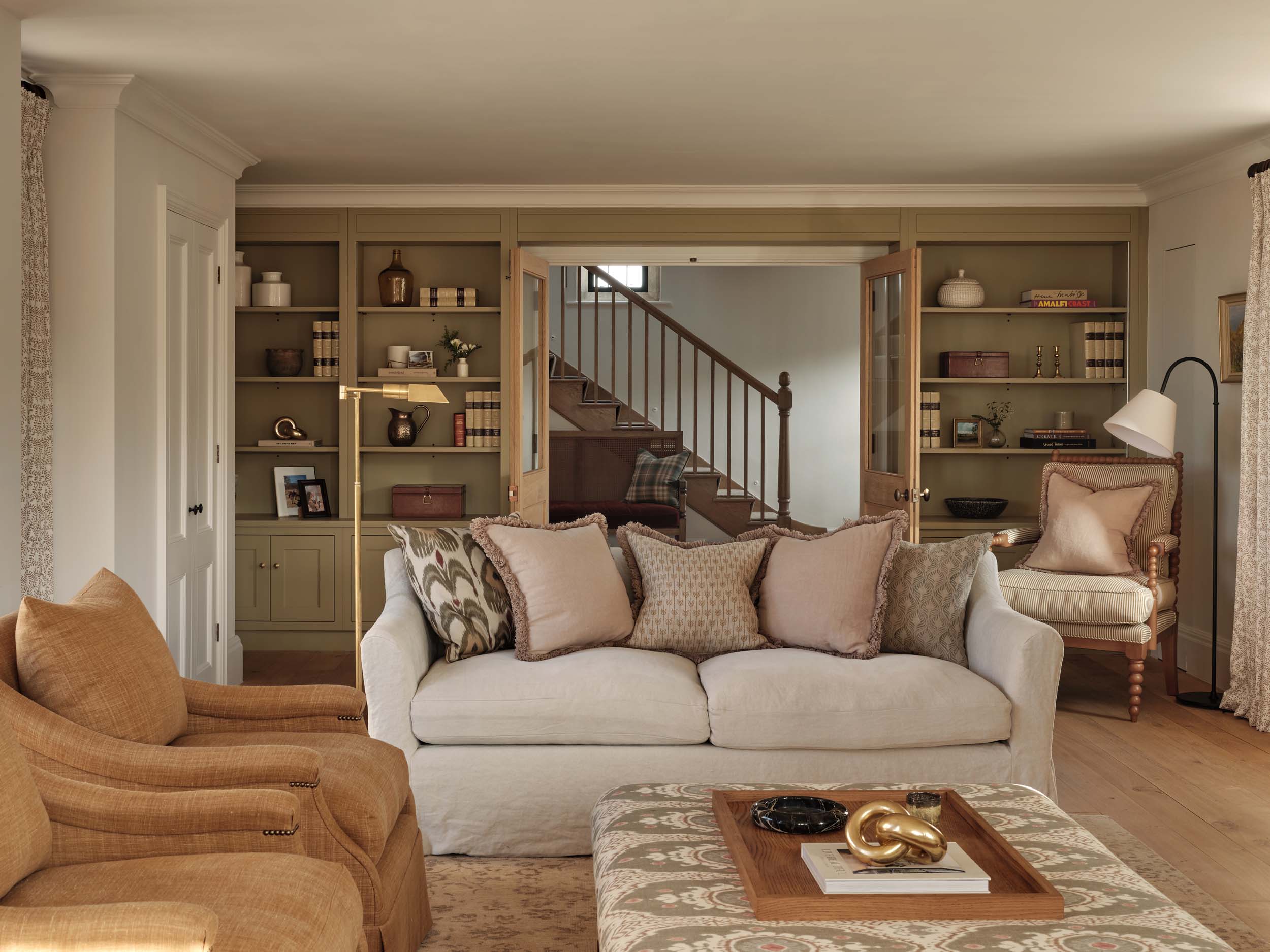Cotswolds Formal Living Room Interior Design by HollandGreen