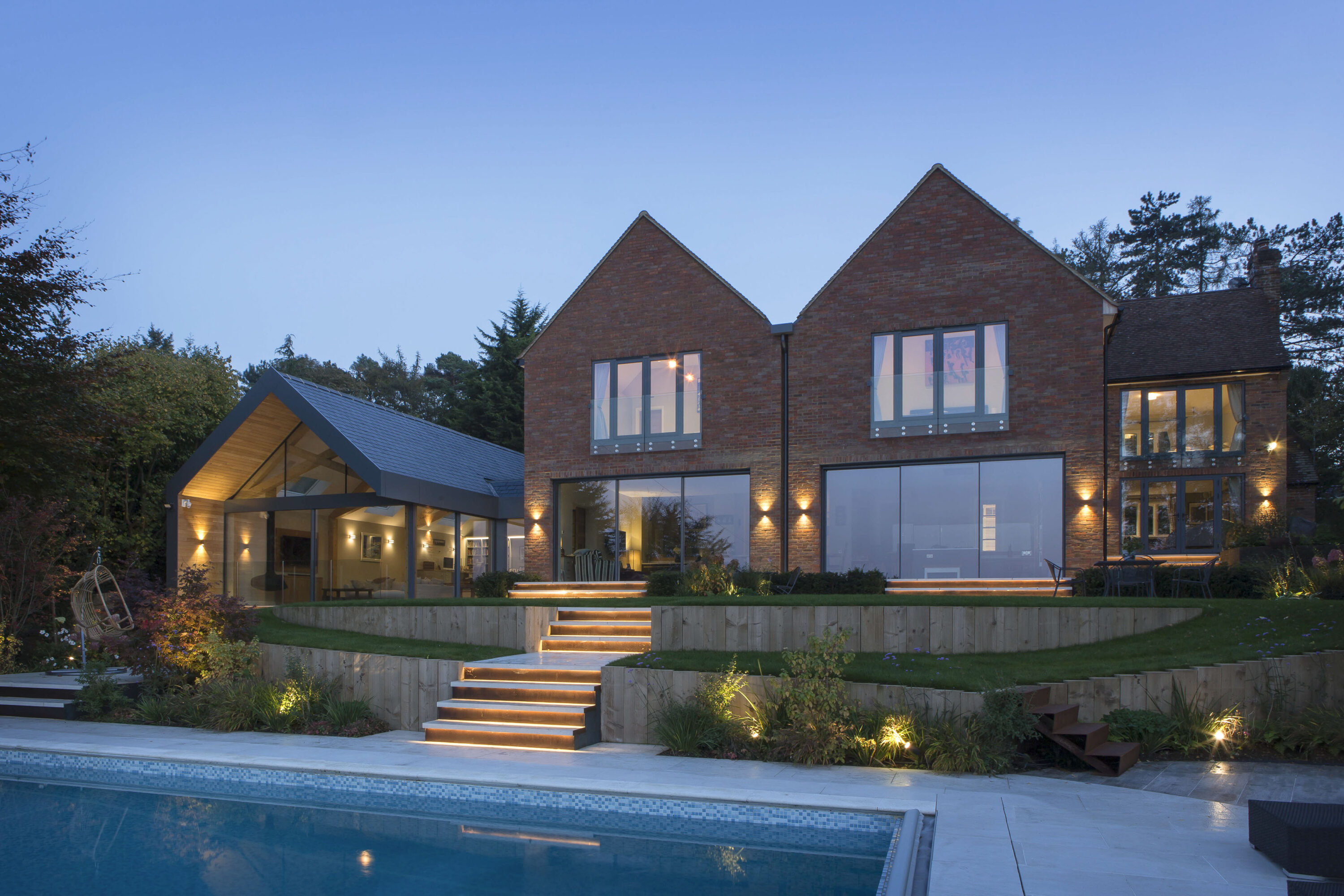 Modern bucks country home extension garden room architects