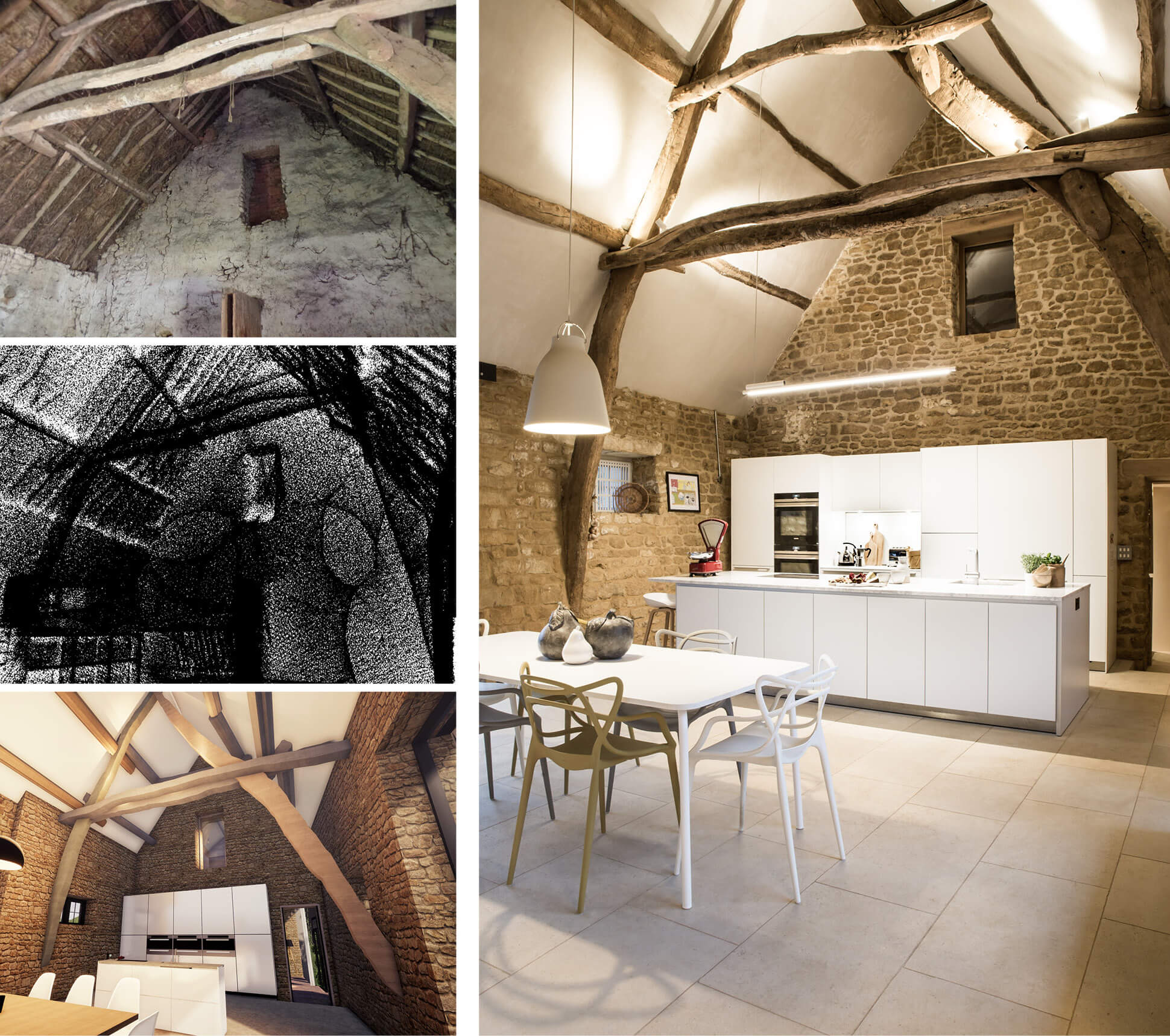Listed barn conversion 3D modelling