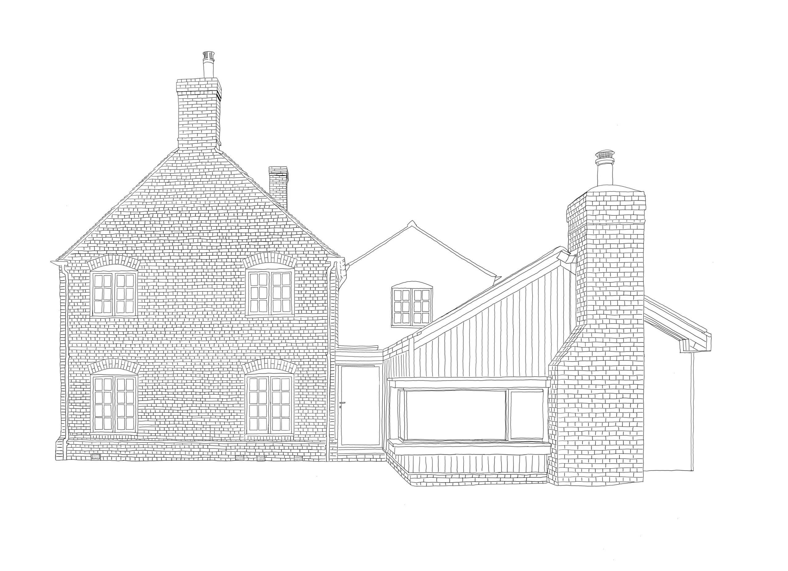 country House 3D sketch