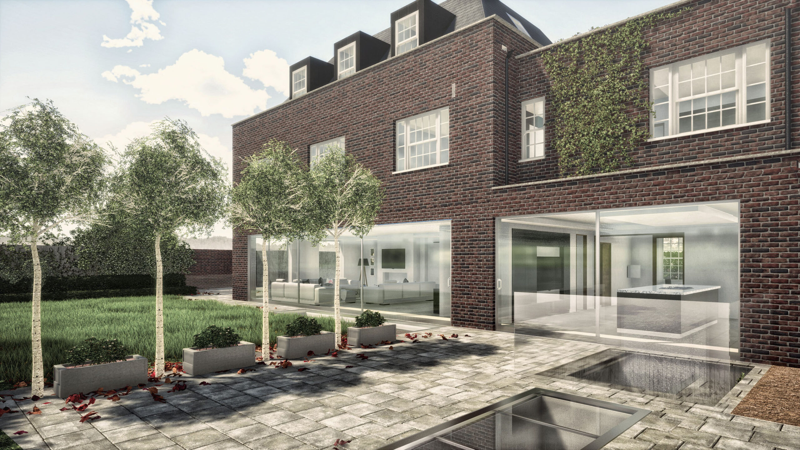Luxury new build london home basement