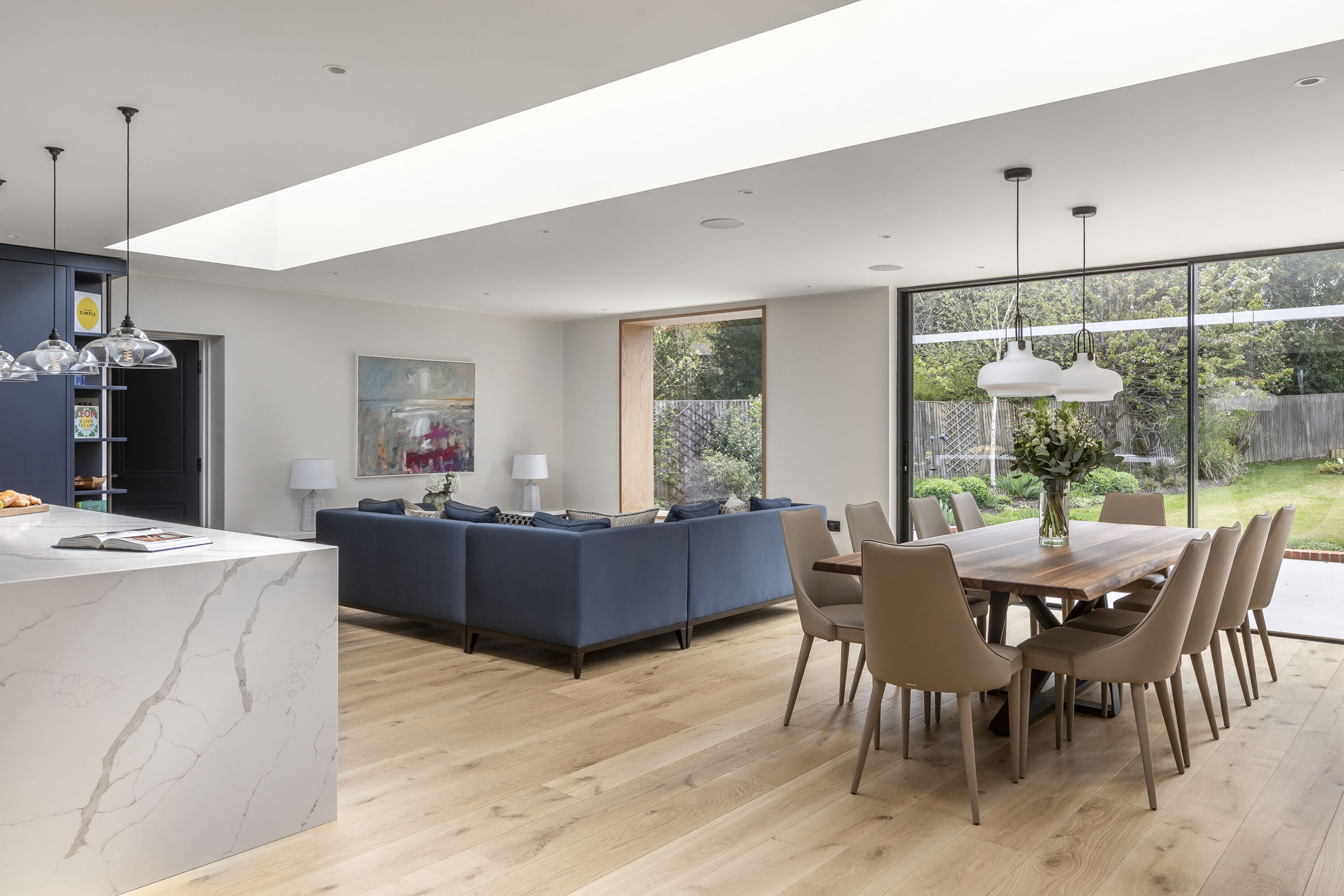 Modern minimal living spaces renovation interior design