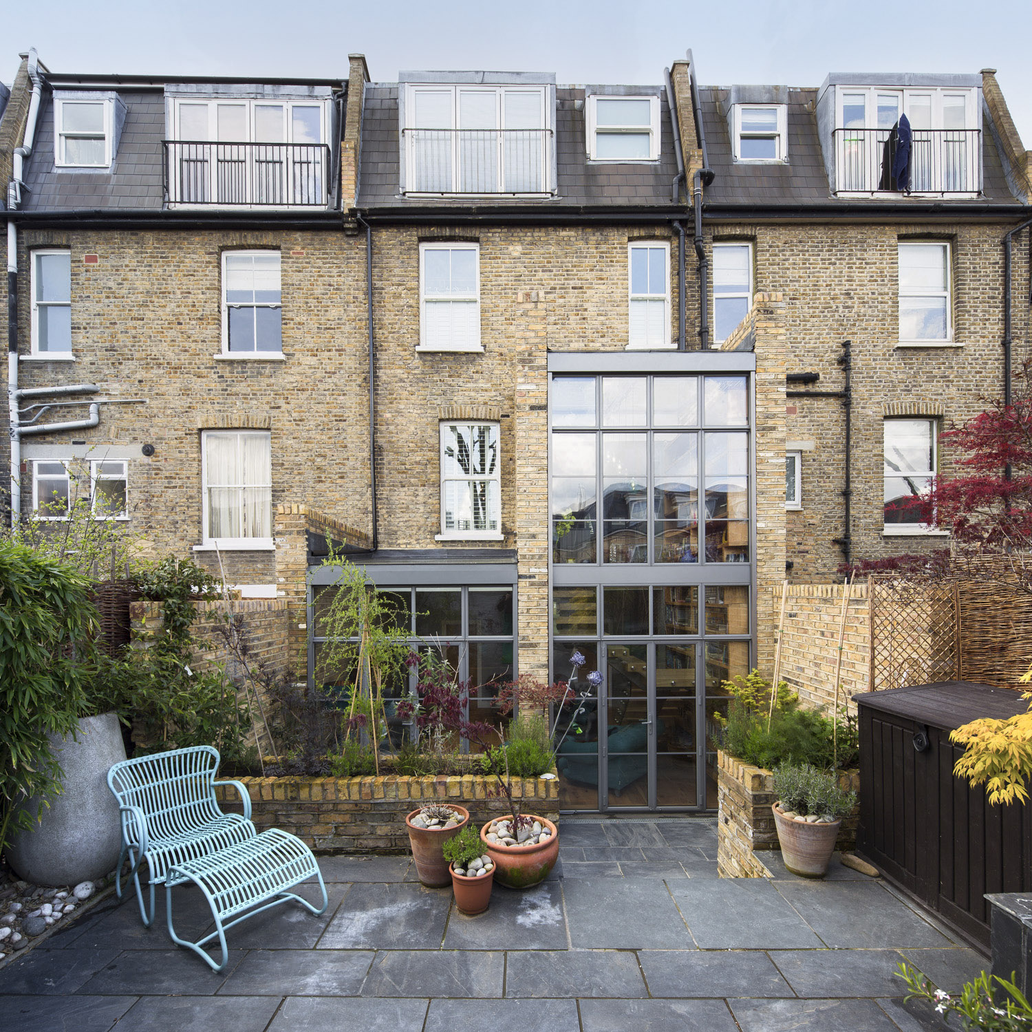 London townhouse contemporary rear renovation architects