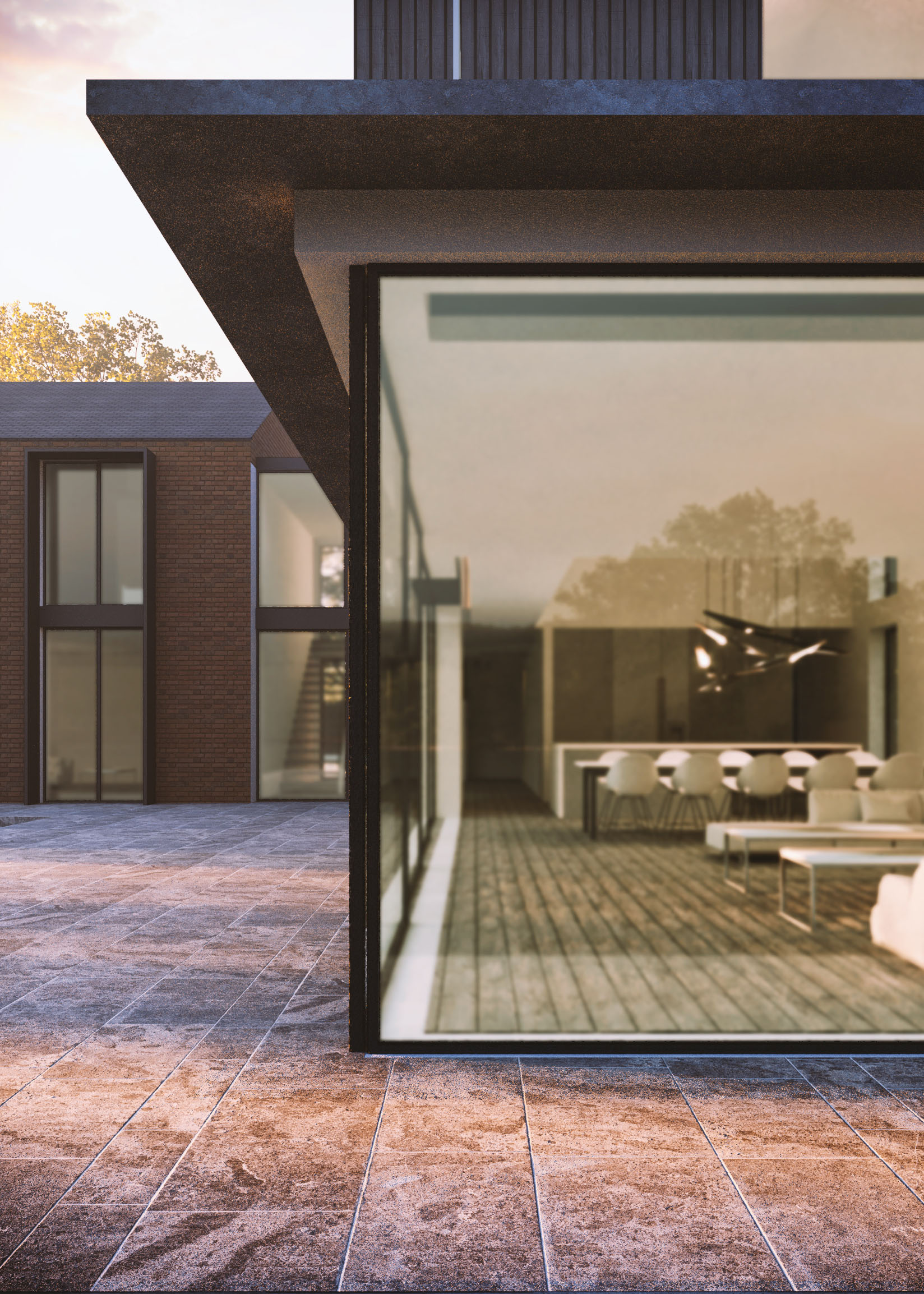 Orchard House Barn style new build country home Beaconsfield