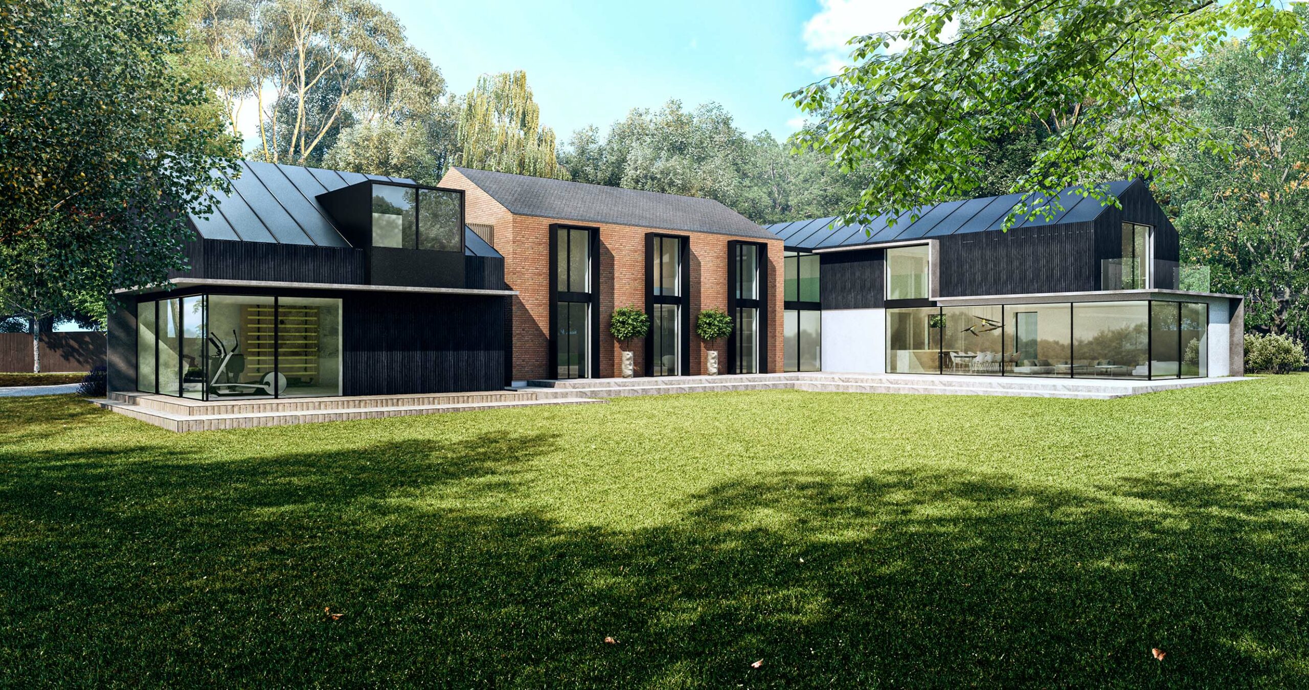 Barn style new build country home buckinghamshire