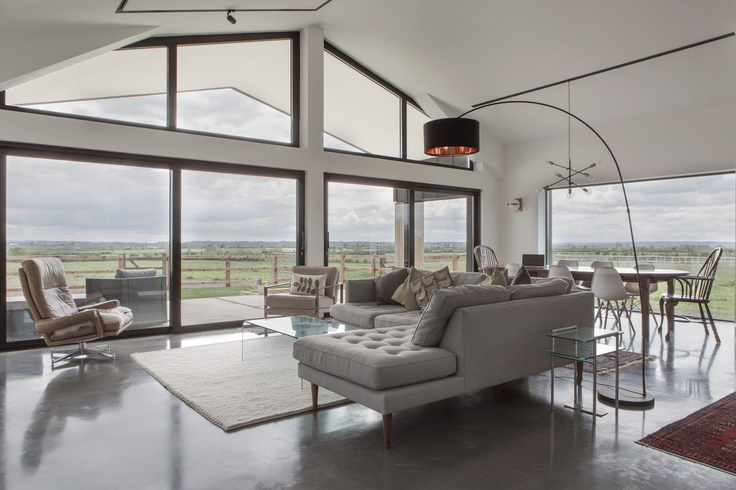 Home counties double barn conversion project luxury living spaces