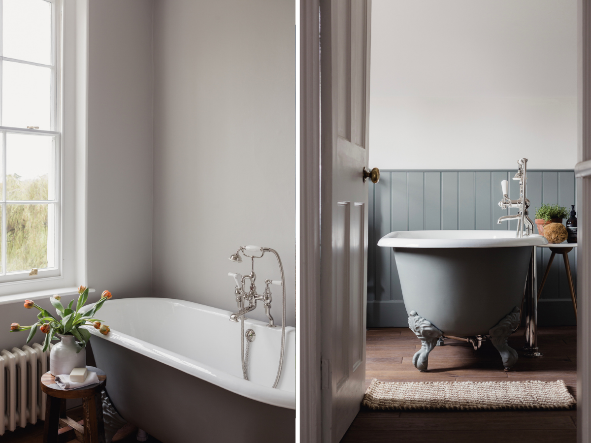 Heritage bathroom design pastel painting