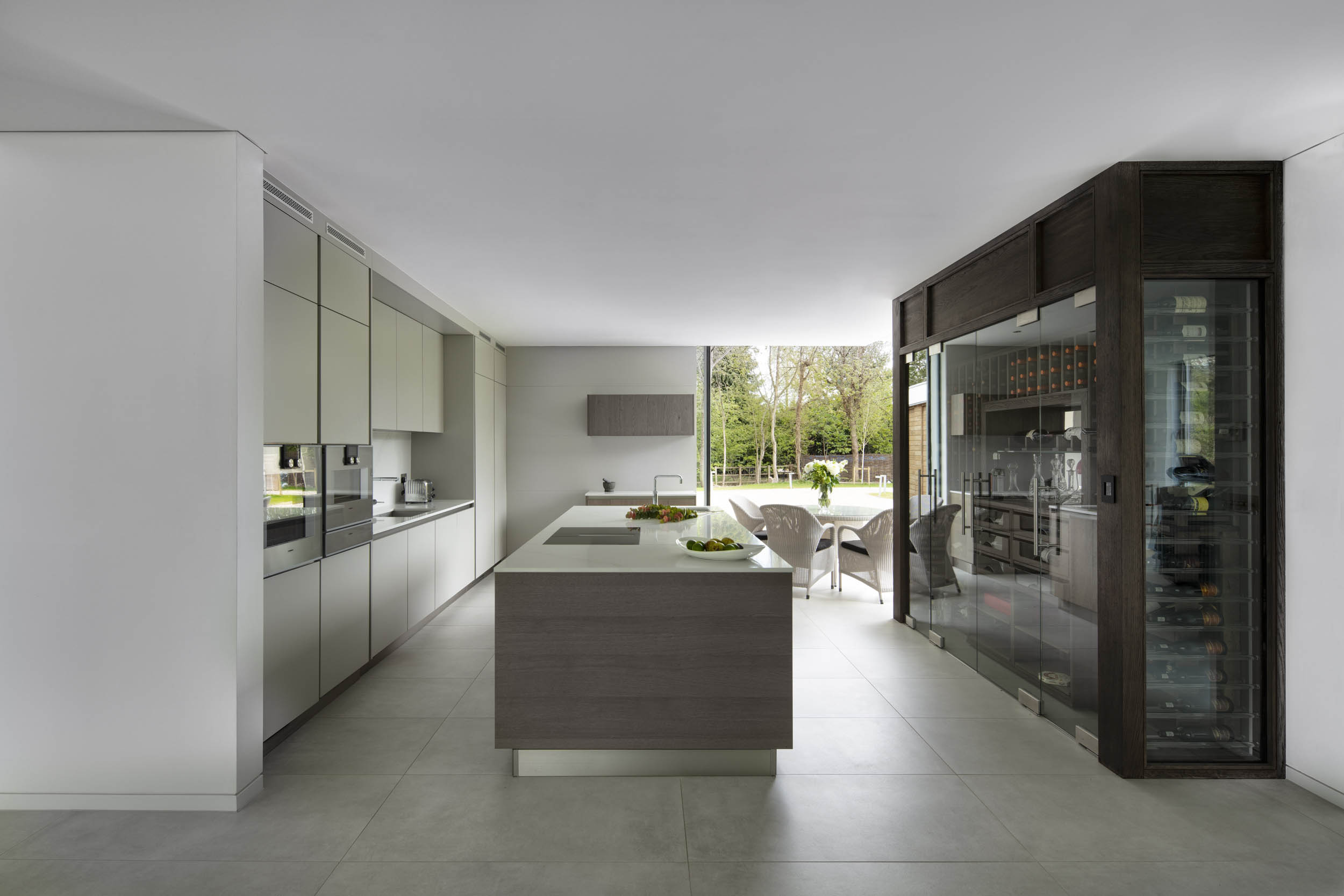 Open plan kitchen design