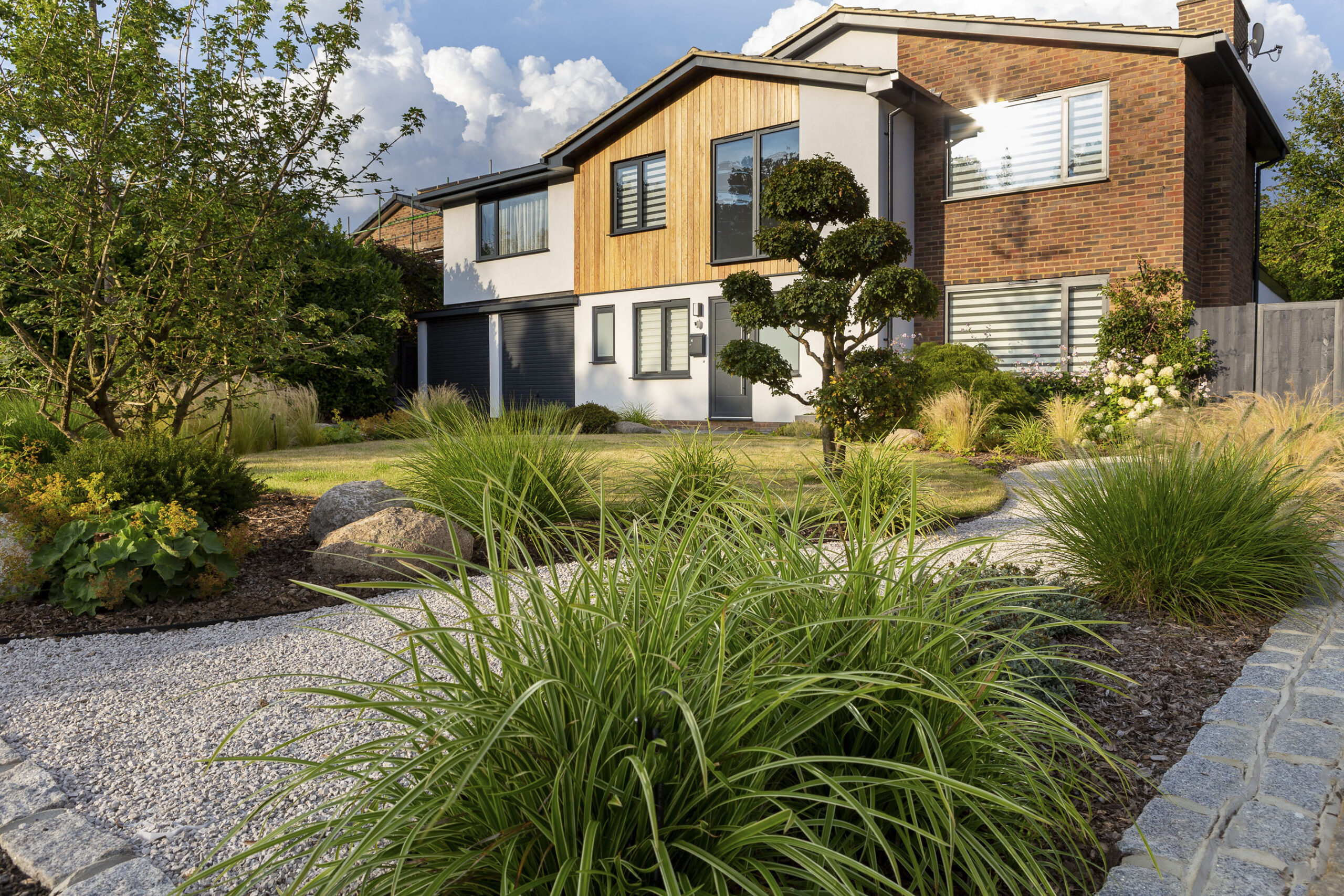 Family home architecture and landscape design