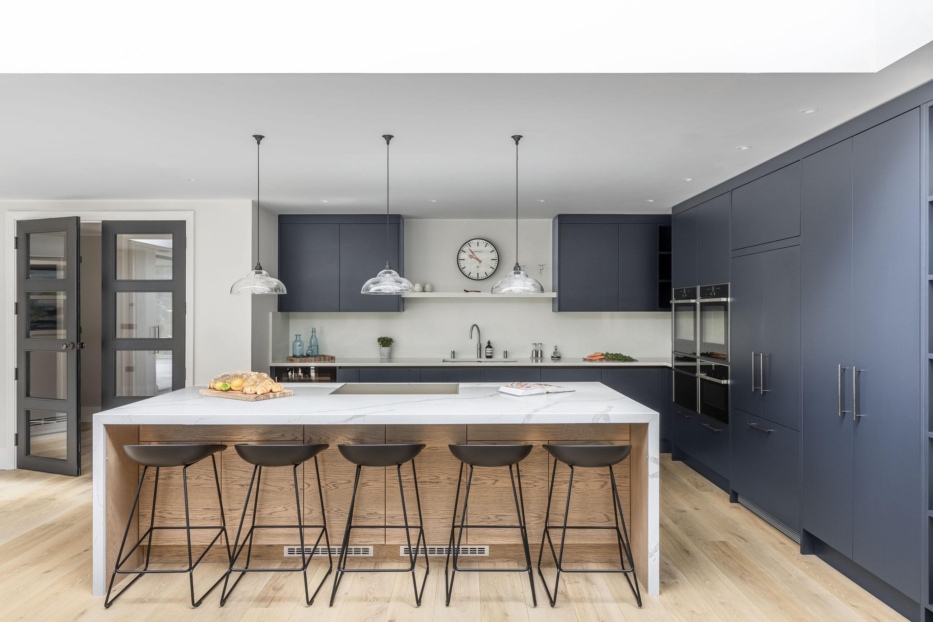Modern minimal kitchen island renovation interior design