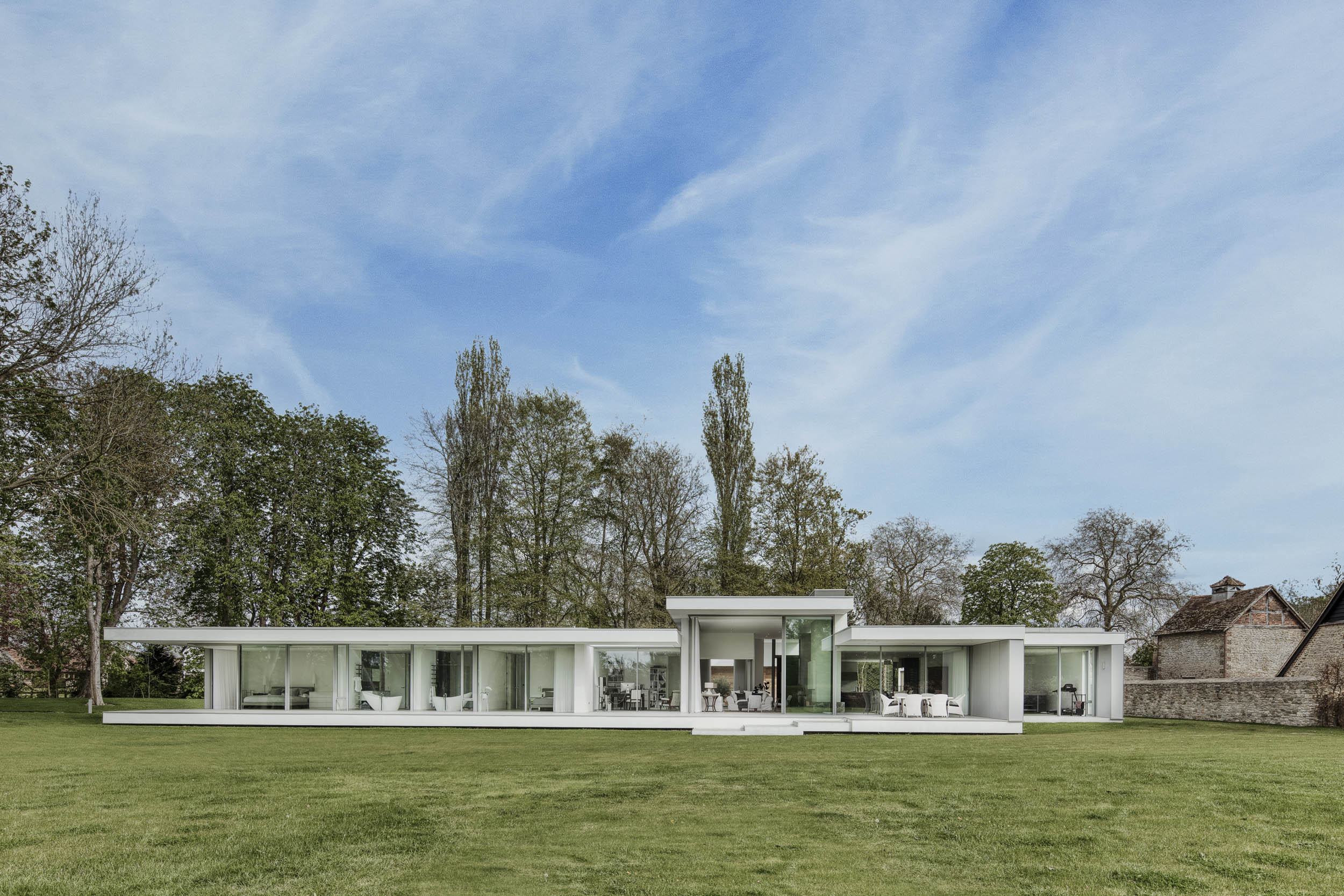 Contemporary rural countryside new build home
