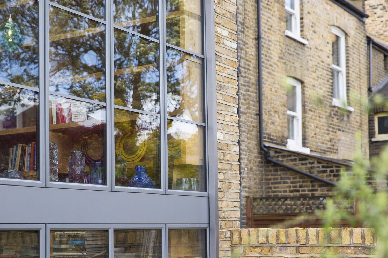 Steel rear patio london townhouse renovation