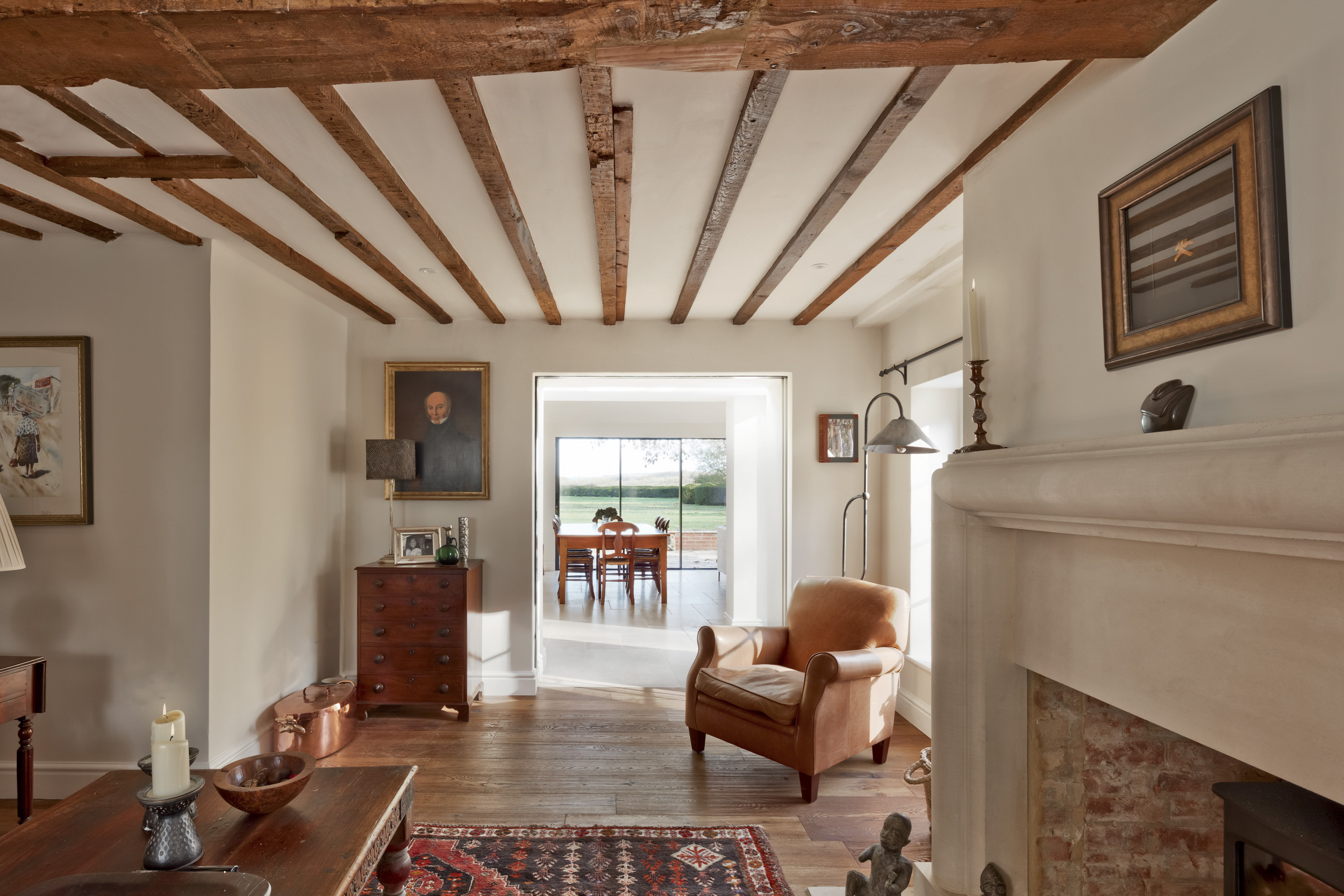 Rustic living room interior design