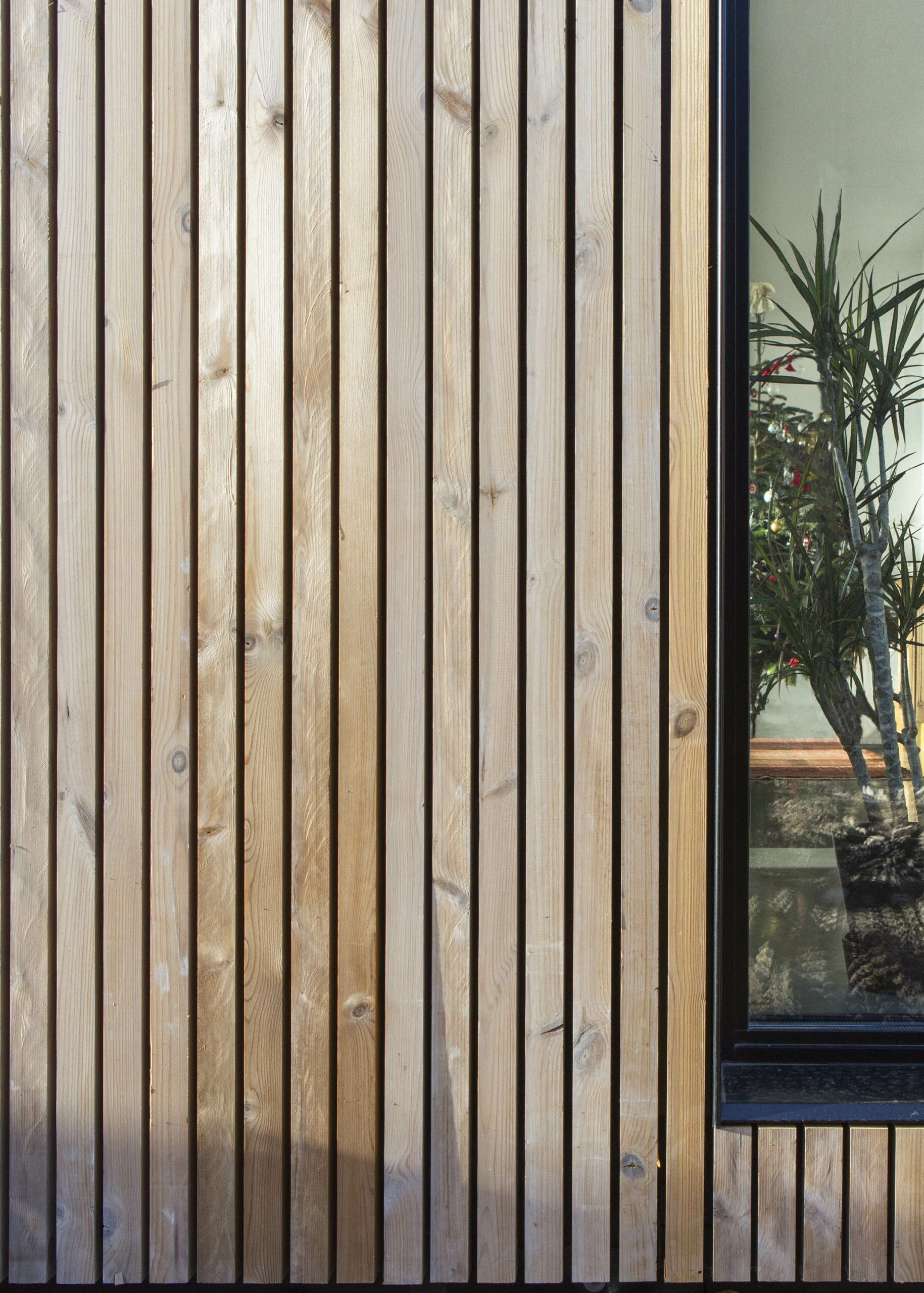 Barn Timber cladding glass window design