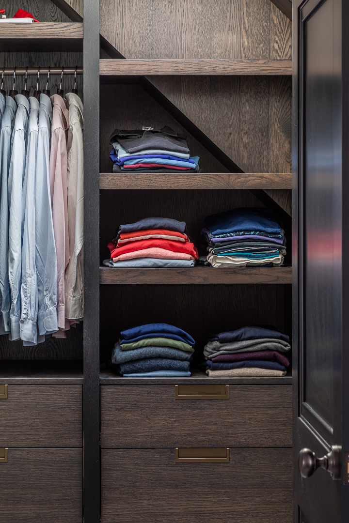 Luxury walk in closet interiors