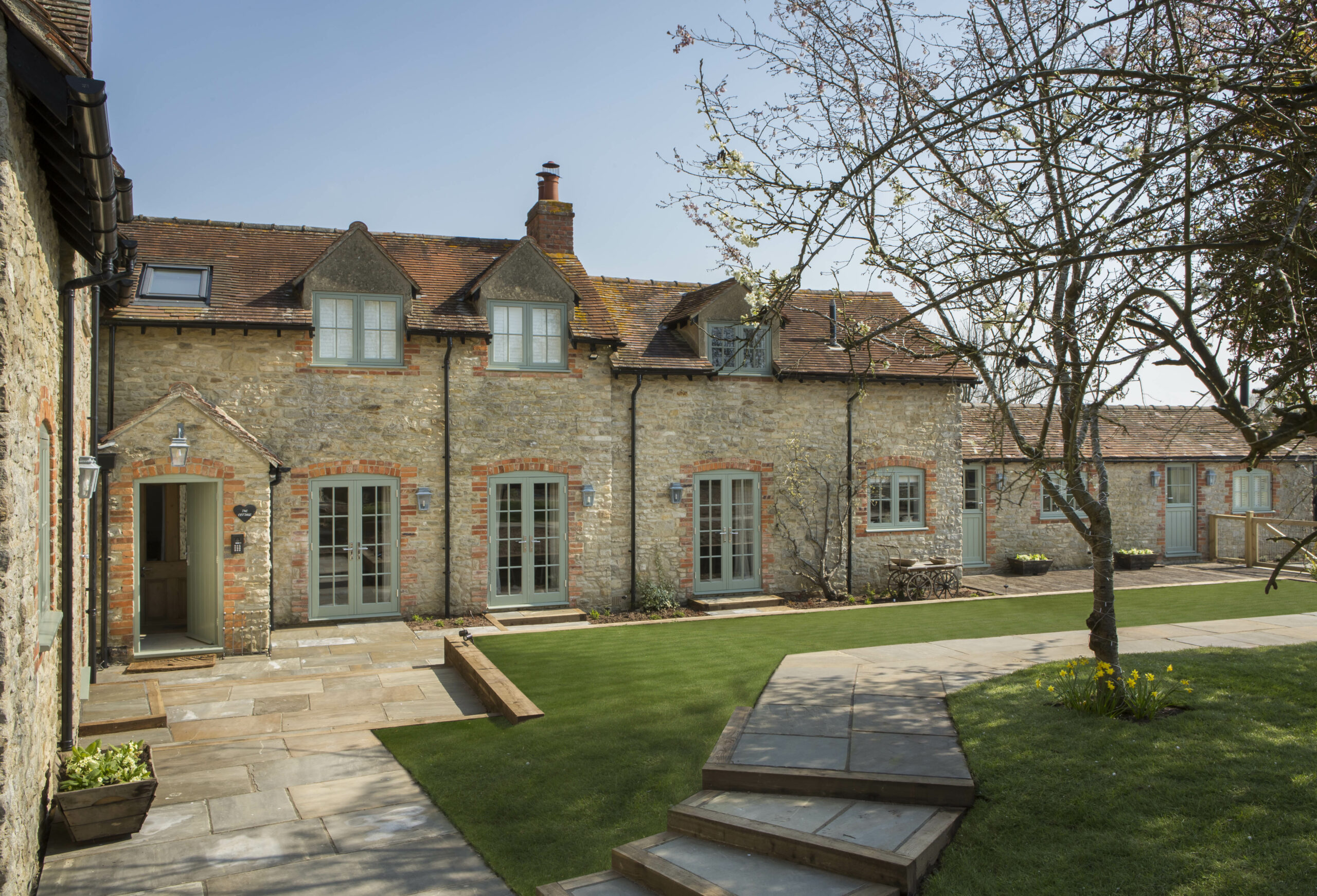 Country cottage home renovation and landscaping design