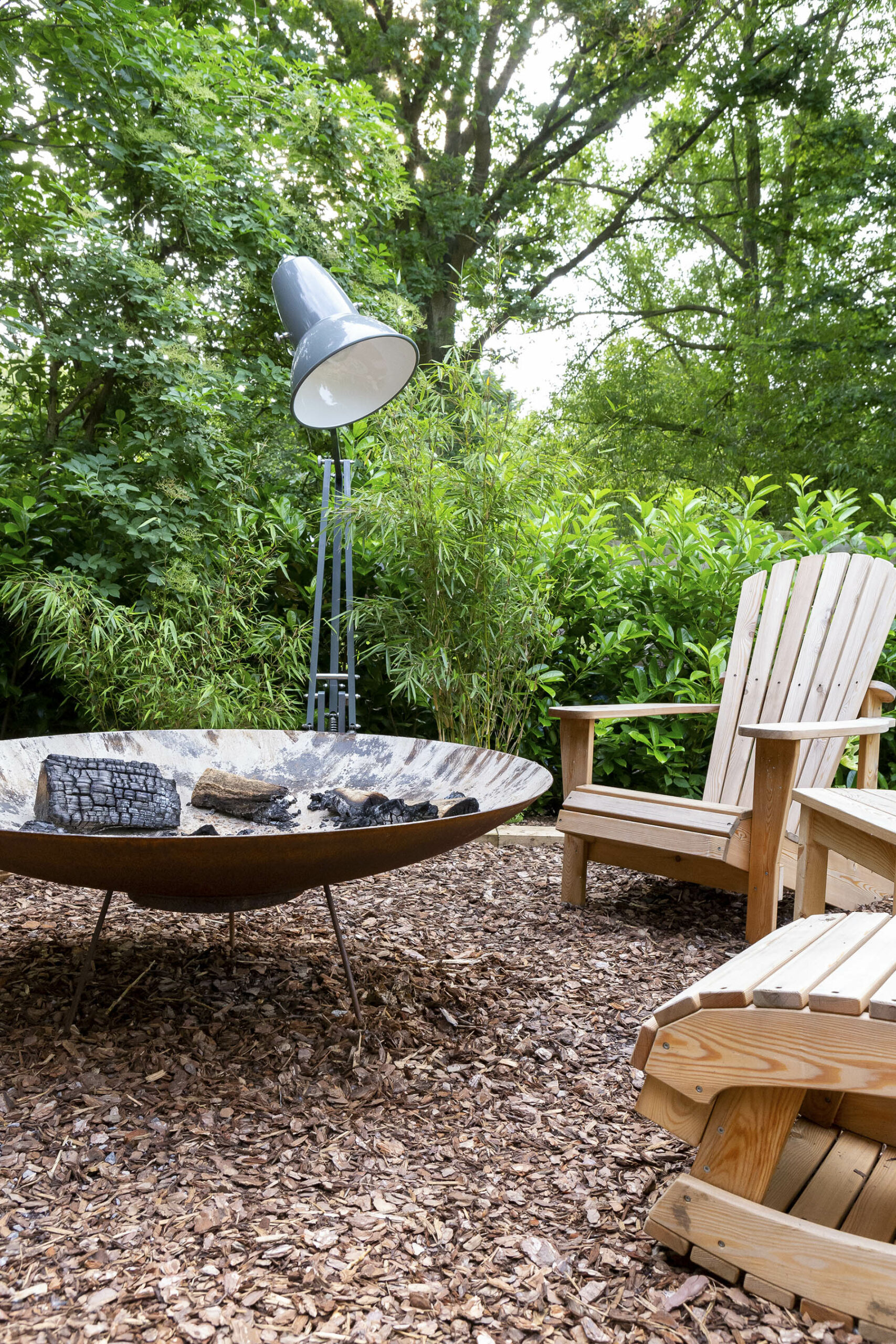 Luxury fire pit secret garden design