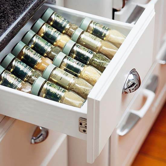 Spice drawer kitchen