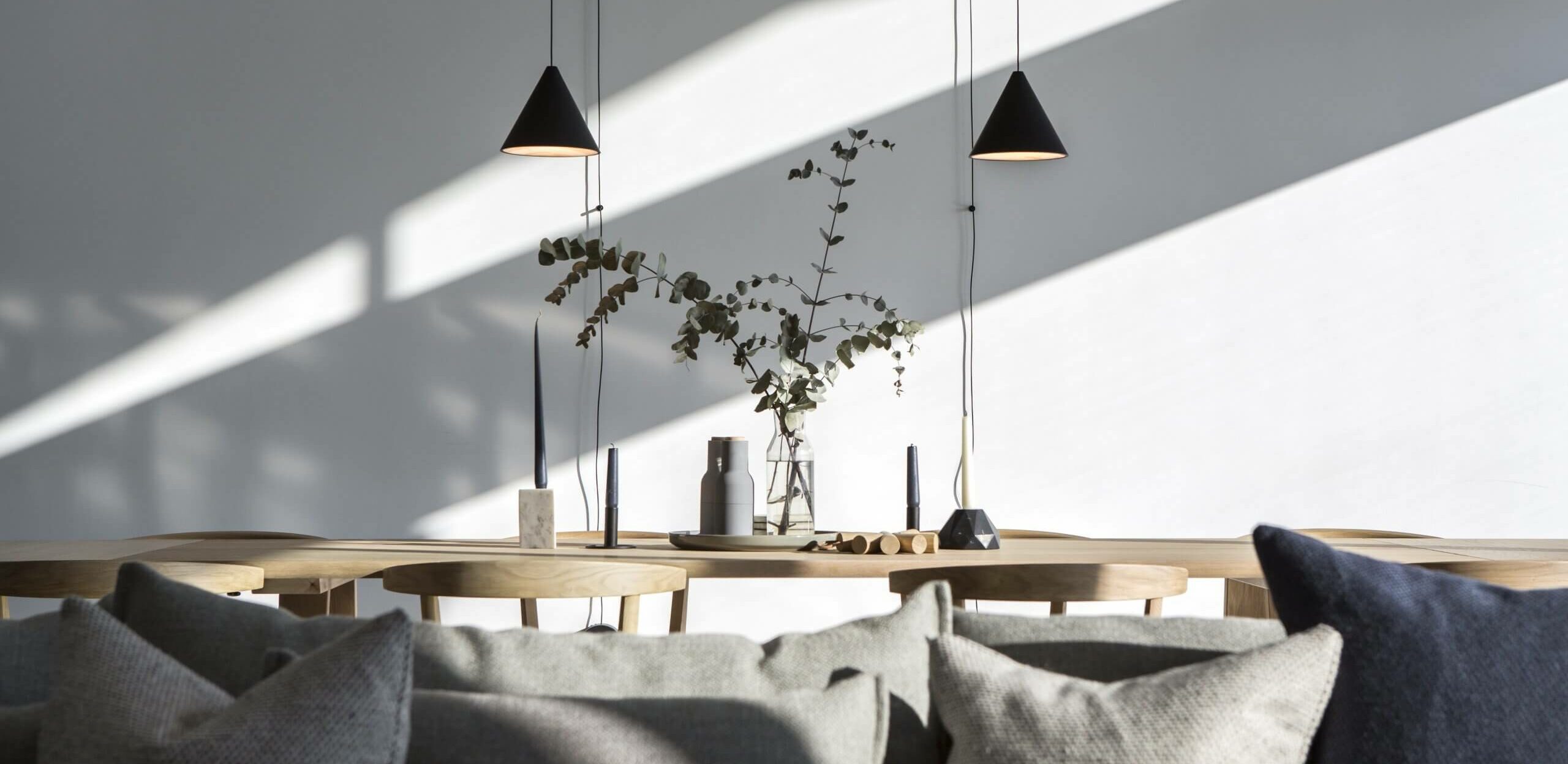 Contemporary lagom barn conversion interior design