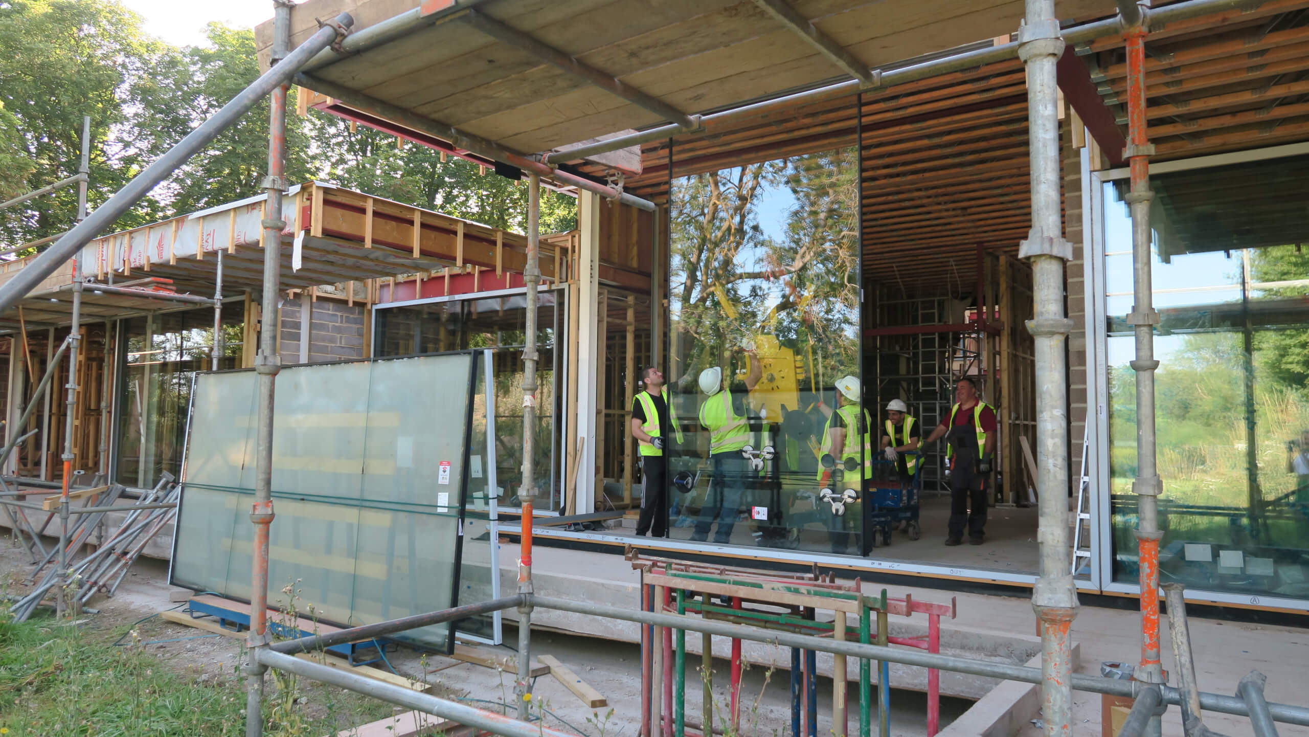 Modern home Glazing installation