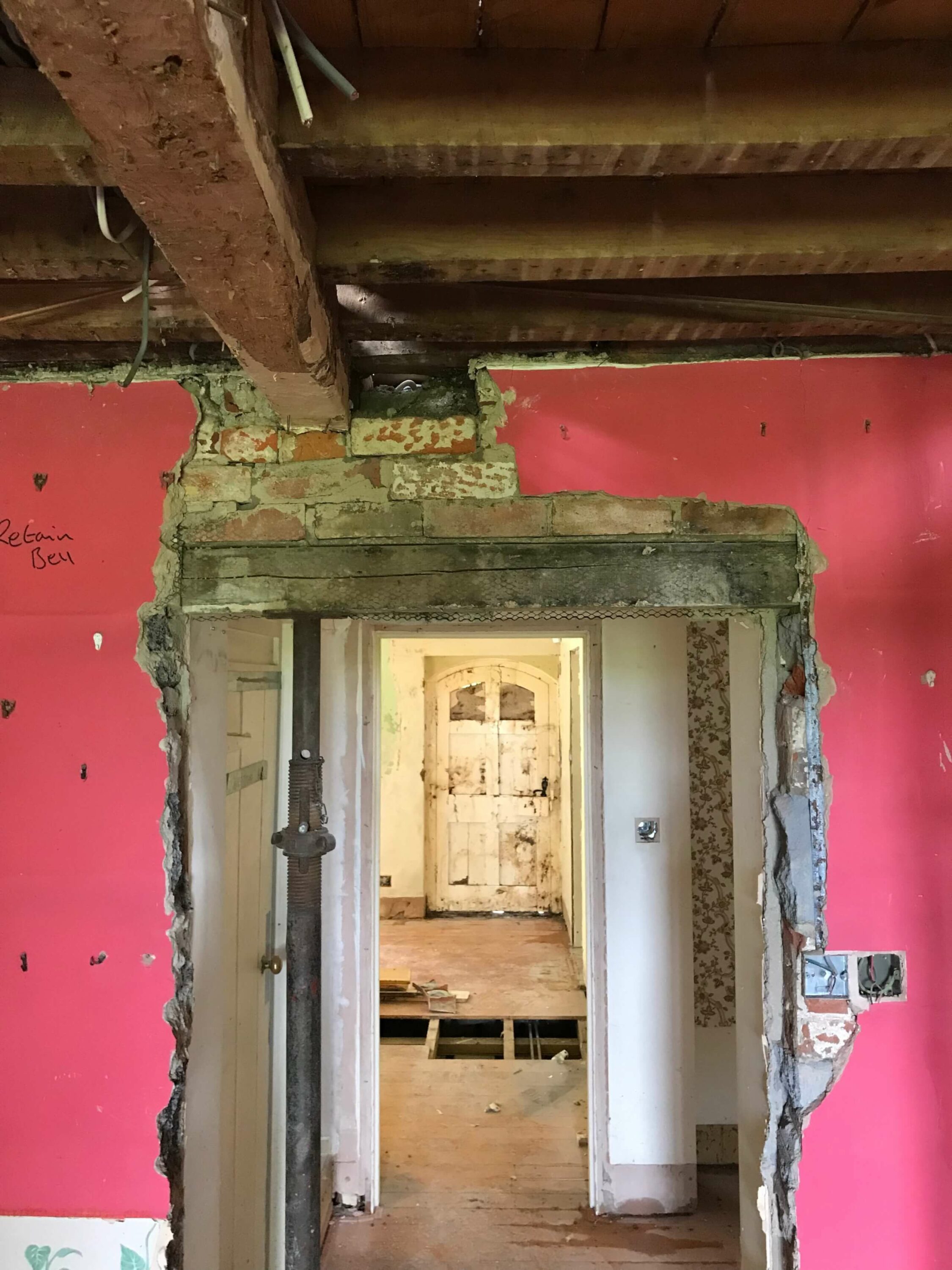 Mill house before renovation on site