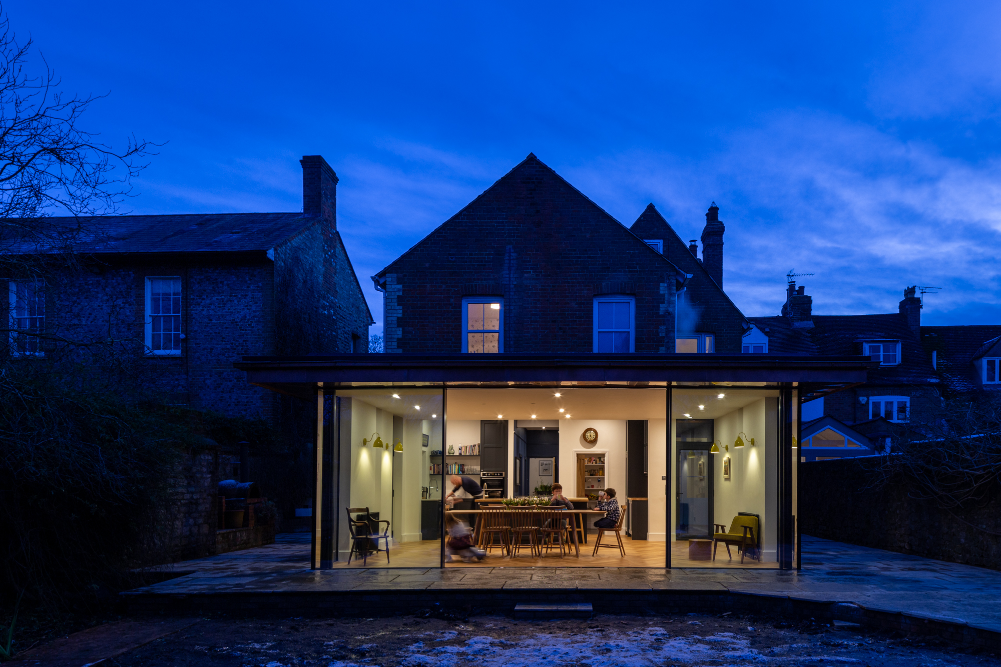 Family home indoor outdoor living interior design extension