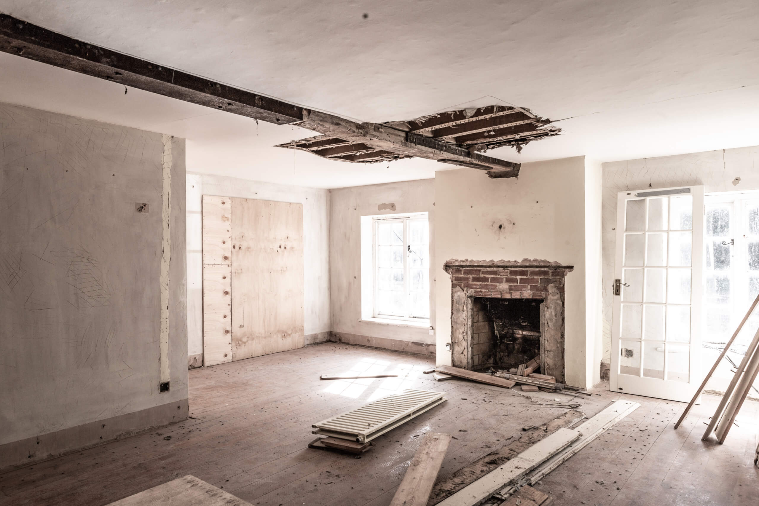 Mill House stripped back build process