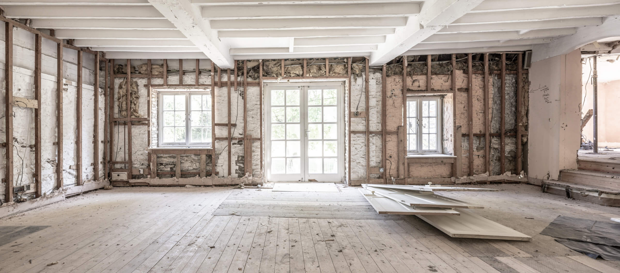 Mill House stripped back build process
