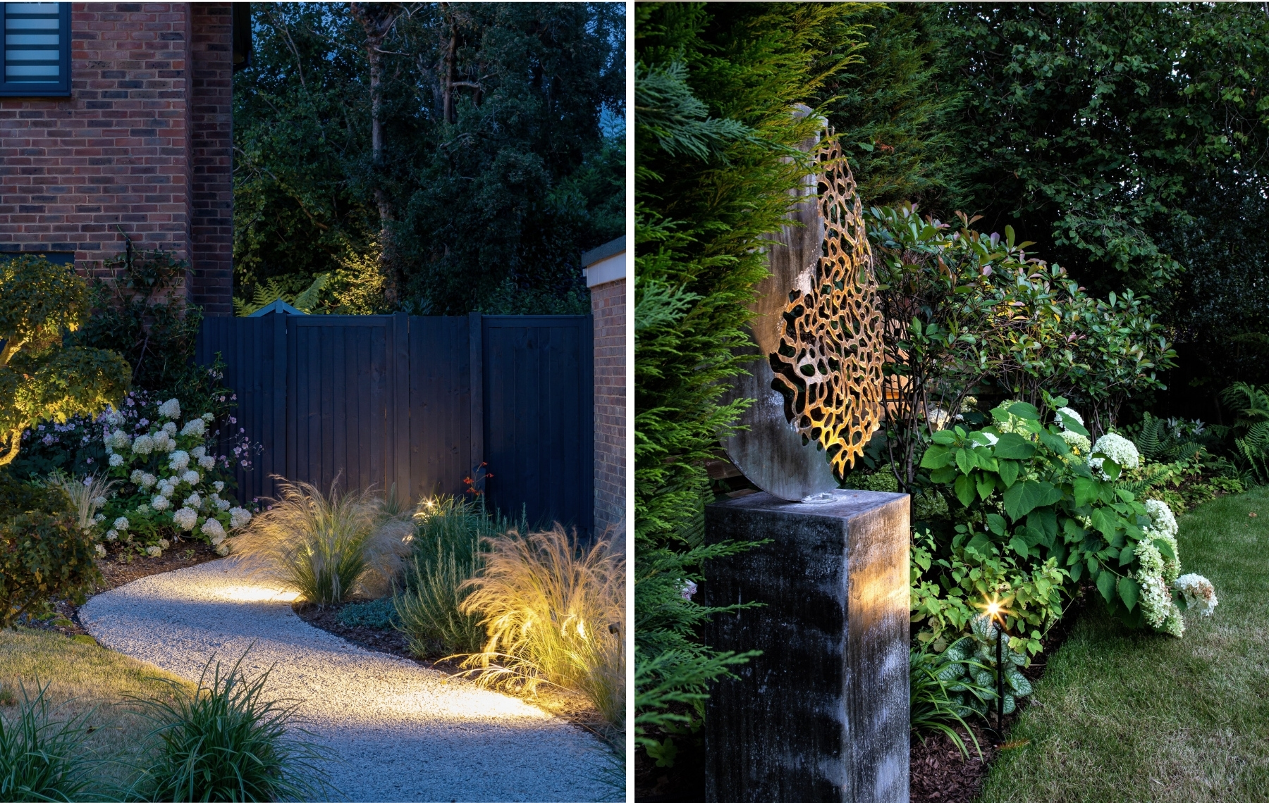 Spot lighting in garden light design