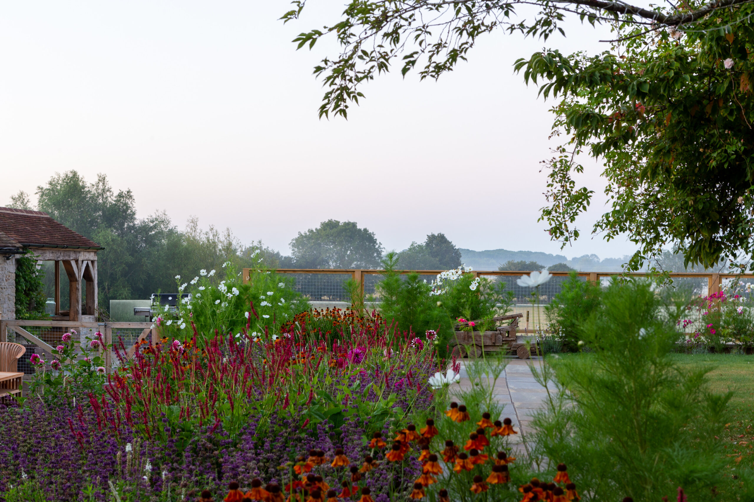 Vibrant cottage garden design