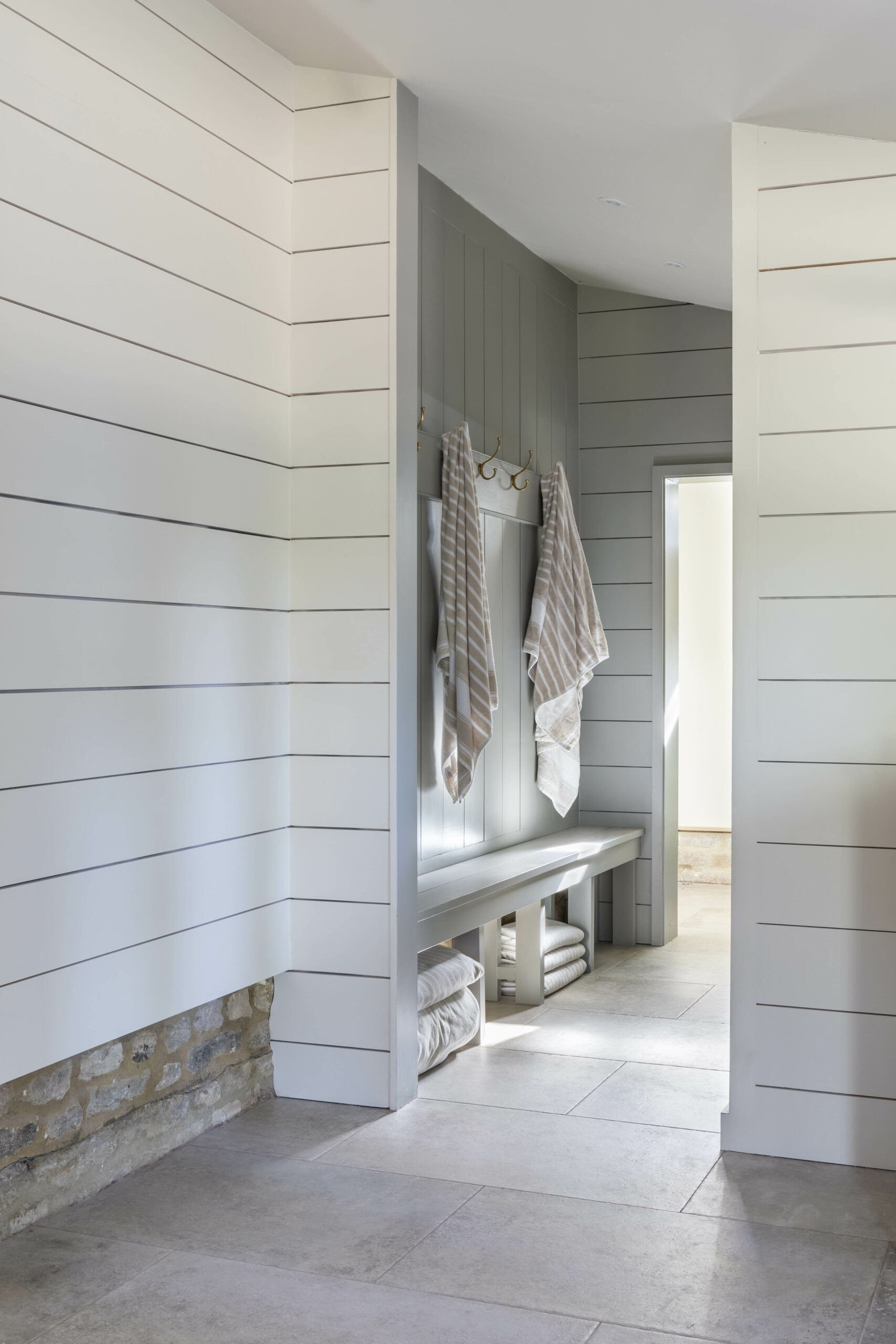 beautiful gym shower room in a converted barn