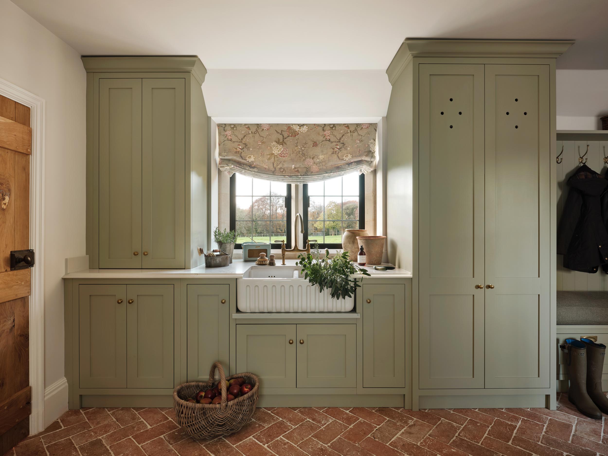 Cotswolds boot room interior design by HollandGreen