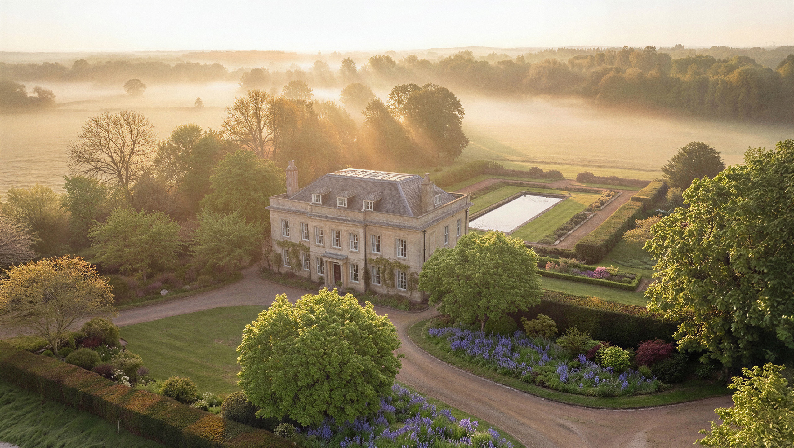 Neo-Georgian Cotswolds manor